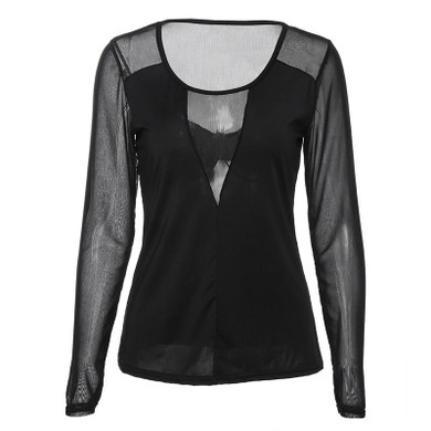 2017 Summer Sexy Blouse For Women Long Sleeve Black Mesh Tops Femme 4XL 5XL Ladies Office Shirts Blusas Plus Size Women Clothing 2017 Summer Sexy Blouse For Women Long Sleeve Black Mesh Tops Femme 4XL 5XL Ladies Office Shirts Blusas Plus Size Women Clothing