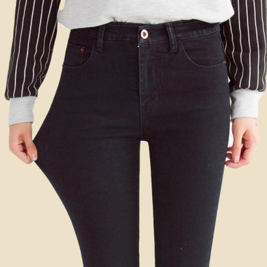 2017 summer new Women ladeis one button Jeans Casual Denim Skinny Pencil Pants casual tight slim female cheaper jeans