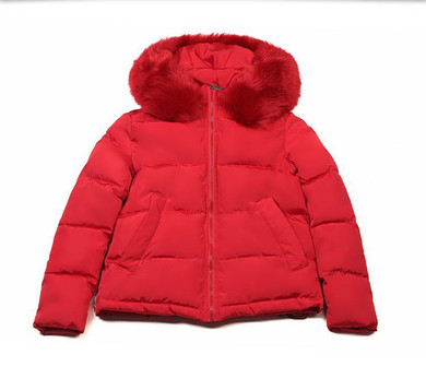 2017 winter coat women outwear short womens clothing solid jacket with hooded fur collar female parka winter jacket women