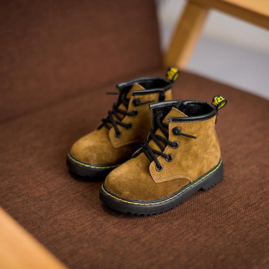 2017 Winter boys boots kids martin boots toddler boys winter boots kids genuine leather boots with fur