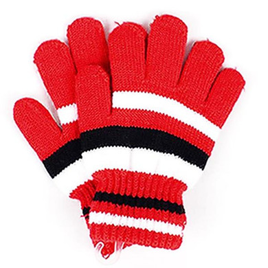 2017 Warm Winter Children Magic Stretchy Mittens Knitted Gloves Girls Boys Kids Stripe Warmer New Autumn Fashion Wrist Soft