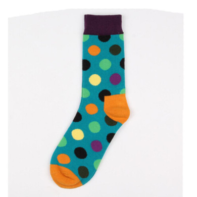 Great Colorful Point Fashion Men Socks Women Stripe Socks Cotton Long Brand New High Quality Lovers Women Socks Men's Socks
