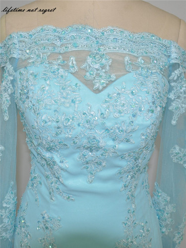 Gray Mermaid Bridesmaid dresses Long Strapless Backless Elegant Cheap Lace Wedding party gowns Applique Maid of honor dress F971