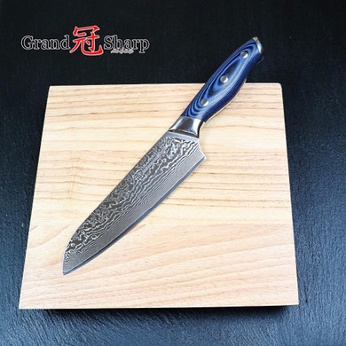 GRANDSHARP 3pcs Damascus Knife Set 67 Layers Japanese Damascus Steel vg10 Chef Santoku Utility Kitchen Knives Pro Tools NEW