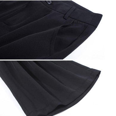 Formal Style Trousers for Women Plus Size 3XL Office Business Black White Long Wide Leg Pants Trousers Female Spring Summer 2017