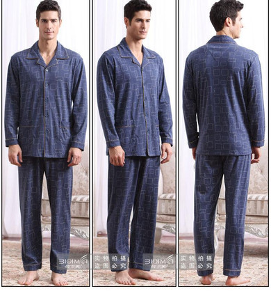 2016 Spring Autumn Keep Warm Thick Coral Fleece Men Pajamas Sets of Sleep Tops &amp; Bottoms Flannel Sleepwear Thermal Nightclothes