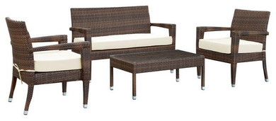 2016 Sofa Furniture Rattan Furniture Simple Style 4pcs Rattan Sofa Set