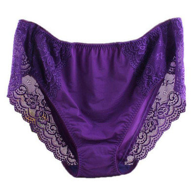 2016 Sexy Large Sizes Women's Lace Panties  Soft Briefs High Waist Buttock Underwear Plus Size Underwear