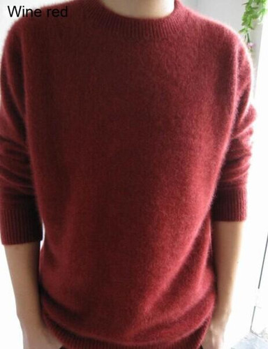 2016 New genuine mink cashmere sweater men pure 100% cashmere sweater pullovers mink sweater free shipping Wholesale price S110