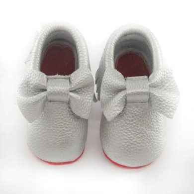 2016 New Genuine Leather First Walkers Soft red sole Baby shoes Toddler Baby moccasins Infant Fringe Bow Shoes