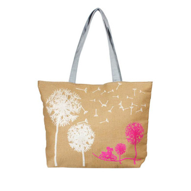 Canvas Tote Women Handbag Shoulder Beach Bag Satchel Shopping Messenger Dandelion Large Women's Casual Bag bolsa feminina Mance