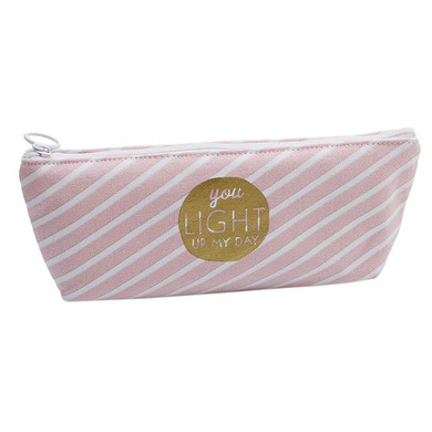 Canvas Pencil Bag Grid Portable South Korea Stationery Creative School Pencil Cases Storage Bag office supplies EJ975479