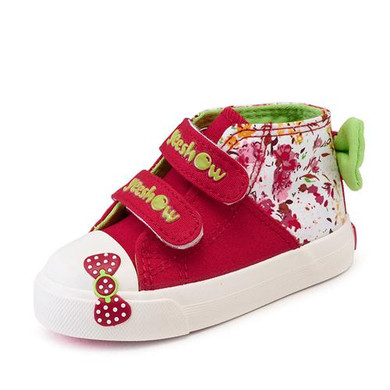 Canvas Children Sneakers 2018 Bowknot Girls Princess Shoes Denim Kids Sneakers Floral Flat Boots for Girls Baby Toddler Shoes