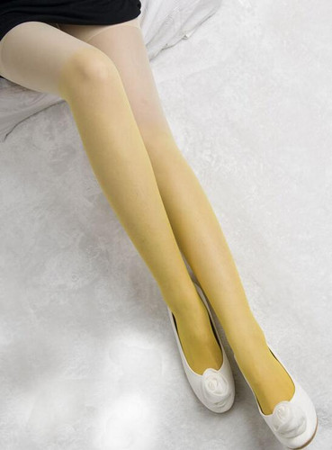 Candy Colorful Gradient Summer Stockings Women Strumpfhose Girl Tights Fashion Patchwork Ombre Hand Dye Thick Lolita Pantyhose