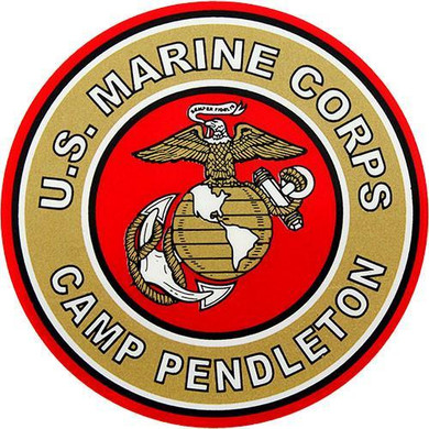 Camp Pendleton Clear Decal