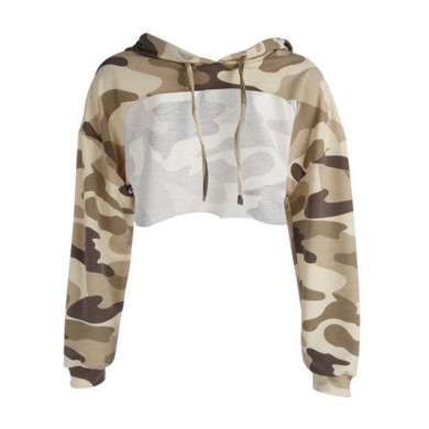 Camouflage Patchwork Cropped Hoodies Women Casual Sexy Hooded Female Sweatshirt 2017 Autumn Pullover Hoody Tracksuit Camouflage Patchwork Cropped Hoodies Women Casual Sexy Hooded Female Sweatshirt 2017 Autumn Pullover Hoody Tracksuit
