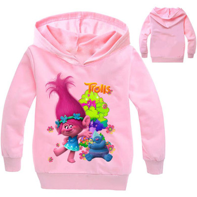 2017 Boys Outwear Trolls clothes Hoodies Cartoon Troll Costumes Clothes T shirts Children's Sweatshirts For Boys Kids Tops