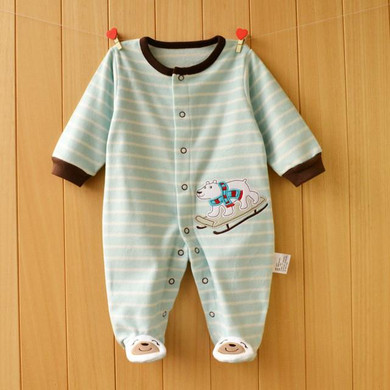 2016 Chirstmas Autumn Winter Baby Rompers Clothes Long Sleeved Newborn Boy Girl Polar Fleece Baby Jumpsuit Newborn Baby Clothing