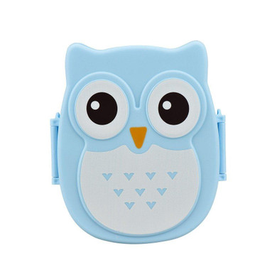2016 Brand New Kawaii Candy Color Owl Lunch Box Microwave Oven Bento Container Case Dinnerware Children's Birthday Gift(00097)