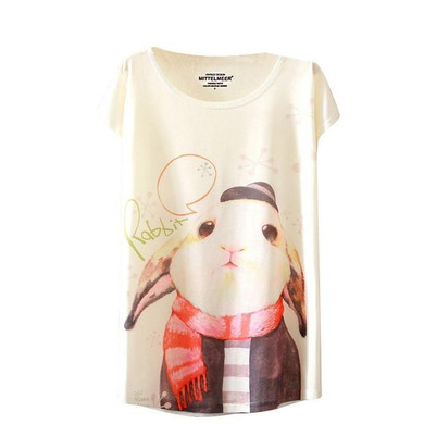 2016 Brand New Fashion Summer  Animal Cat Print Shirt O-Neck Short Sleeve T Shirt Women Tops White T-shirt 2016 Brand New Fashion Summer  Animal Cat Print Shirt O-Neck Short Sleeve T Shirt Women Tops White T-shirt