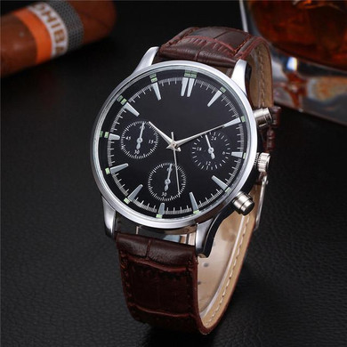 Durable  2016 Fashion Watch Men relogio feminino  Mens Retro Design Leather Band Analog Alloy Quartz Wrist Watch