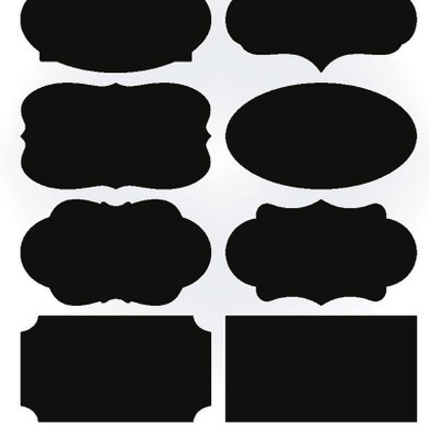 DUOLVQI 40PCS/Set New Wedding Home Kitchen Jars Blackboard Stickers Chalkboard Lables 20.5 * 23cm