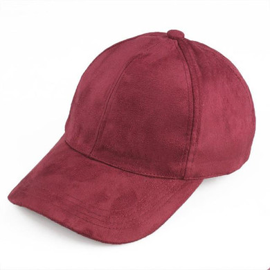 2016 Women High Quality Suede Baseball Cap Ladies Black Pink Casual Hats Snapback Gorras planas Hip Hop Cap Dad Hat Casquette