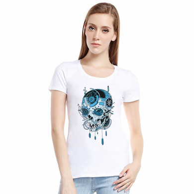CDJLFH 2018 Fashion Harajuku Summer Funny Tshirt Women Top White Short Sleeve Tee Shirt Tops Cool Women T-shirt O-neck T-shirts