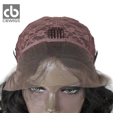 CBCBWIGS Classic Lace Front Wig Highlight Brown &amp; Dark Color Glueless Synthetic Curly Natural Hair Wigs For Black Women