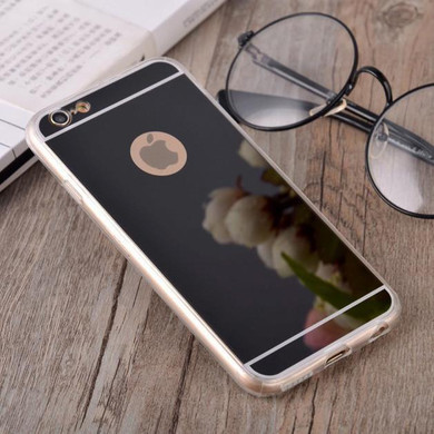 Luxury Plating Mirror Soft TPU Silicon Case For iphone 7 6 6S / 7 6 6S Plus 5 5S 4 4s Back Cover Phone Bag Cases