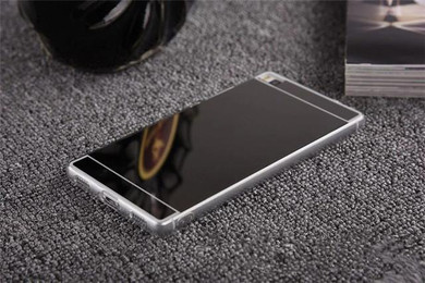 Luxury Mirror Soft Case For Huawei P8 lite Case Fashion TPU Frame Cover For Huawei Ascend P8 P9 lite Plus Ultra Slim Phone Case