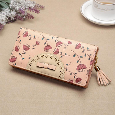 Luxury Brand Women Wallets Dandelion Leather Wallet Female Flower Coin Purse Wallet Women Wristlet Money Bag Small Bag Envelope
