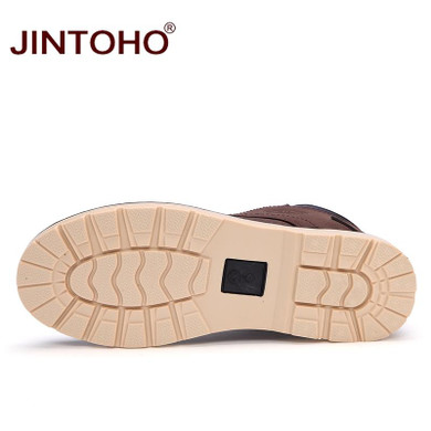 JINTOHO 2017 New Winter Men Shoes Fashion Casual Men Winter Boots Cheap Men Leather Boots Snow Ankle Male Boots Brand Snow Shoes