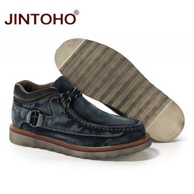 JINTOHO 2017 High Quality Fashion Genuine Leather Casual Men Shoes Leather Male Shoes Luxury Brand Designer Shoes Men Flats