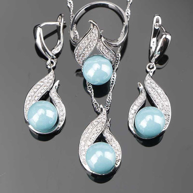 Natural Freshwater Pearl Silver 925 Jewelry Sets For Decorating Women Set of Earrings With Stones Pendant&Necklace Ring Gift Box Natural Freshwater Pearl Silver 925 Jewelry Sets For Decorating Women Set of Earrings With Stones Pendant&Necklace Ring Gift Box