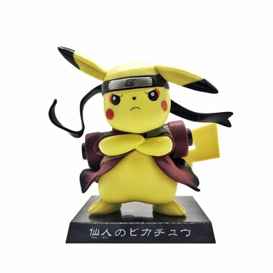 Naruto Action Figures Pikachu Sennin Modo PVC 150mm Collectible Model Toy Anime Naruto Shippuden Pikachu Cosplay Toys