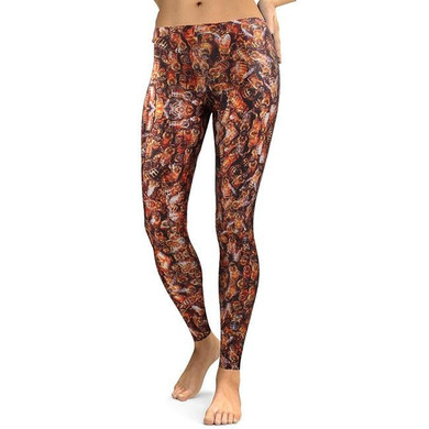 NADANBAO New Style Leggings Women Skull Head Yellow Rose Flower Fitness Leggins 3D Printed High Elasticity Pants Trousers