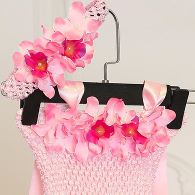 Princess Baby Girl Dress Pink Tulle Tutu Dress Flowers Newborn Toddler Christening Gown Baby Dress For Party Birthday Wedding