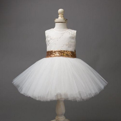 Pricess Kids Baby Girl Sequins Boknot Dress Party Dresses Christmas Costume 0-10Y