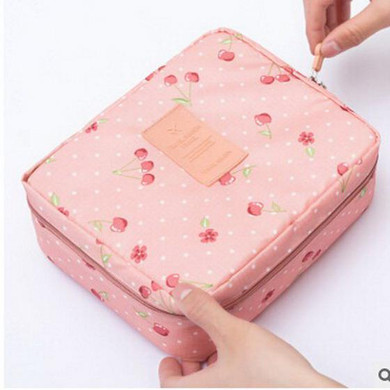 Portable Toiletry Cosmetic Bag Waterproof Makeup Make Up Wash Organizer Zipper Storage Pouch Travel Kit Handbag
