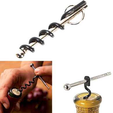 Portable Multifunctional Mini Outdoor Red Wine Bottle Opener with Keychain Bottle Opener
