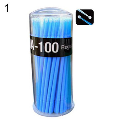 popfeel 100 Pcs Small Disposable Eyelash Extension Micro Brush Applicators Mascara