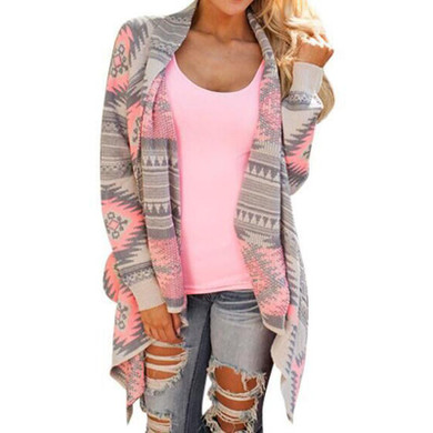 Poncho Cardigan 2017 Winter Boho Tassel Sweater Women Cardigans Loose Plaid Aztec Cardigan Jumper Women Jacket Pull Femme Hiver