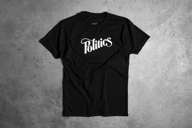 Politics OG Script Chest Tee - Black