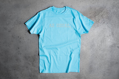 Politics As Usual Tee - Pacific Blue