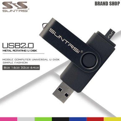 Original Suntrsi USB Flash Drive Real Capacity 4GB 8GB 16GB 32GB 64GB 2.0 USB Stick Pen Drive Memory Stick Pendrive Flash Card