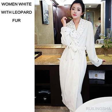 On Sale Lovers Luxury Fur Soft as Silk Bathrobe Men Classic Long Flannel Winter Warm Kimono Bath Robe Male Dressing Gown Robes