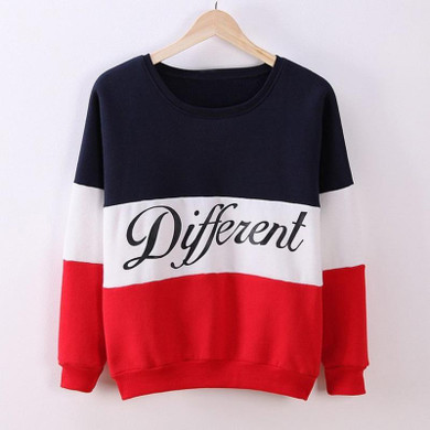 OMONSIM 2017 Autumn and winter women fleeve hoodies printed letters Different women's casual sweatshirt hoody sudaderas
