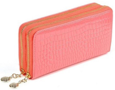2 Zippers Brand Long Design Casual Female Purses Fashion Women Wallets Good Quality Patent Leather Wallets Ladies Purses sc0065K