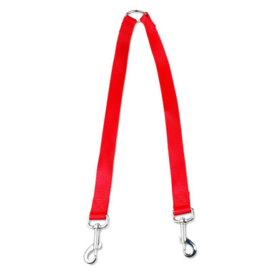 2 Way Pet Dog Nylon Coupler Leash No-Tangle Walking Double Lead Leashes For Two Small Dogs Black Red Blue Purple Colors